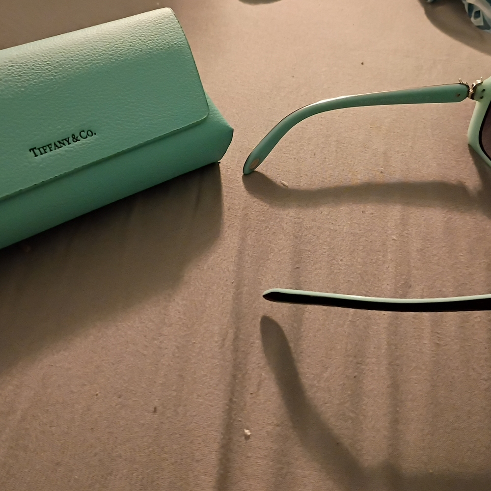 Tiffany & Co. Women's Tiffany Blue Square Sunglasses - Picture 4 of 8